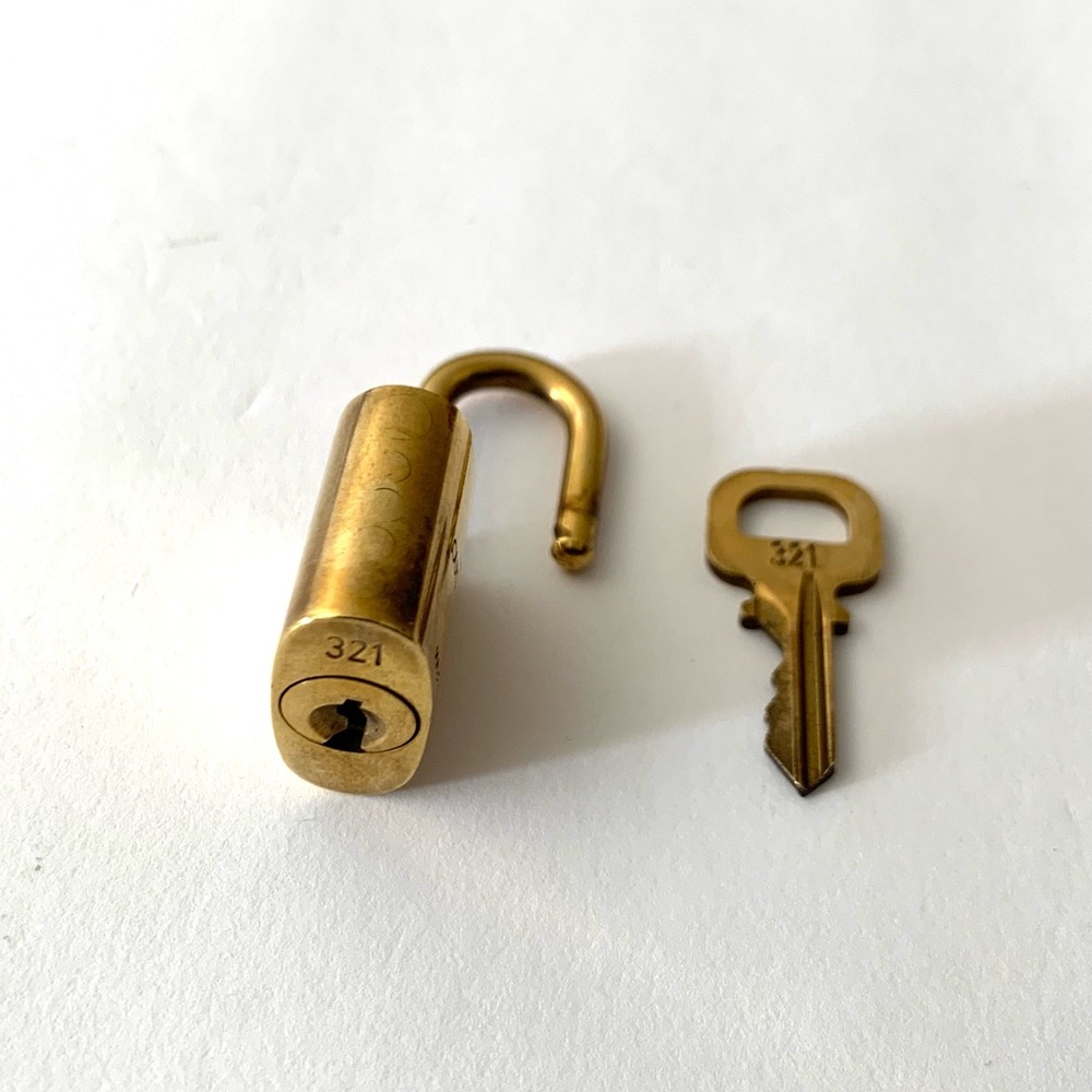 Louis Vuitton Gold Padlock with Key #321 - Picture 5 of 6